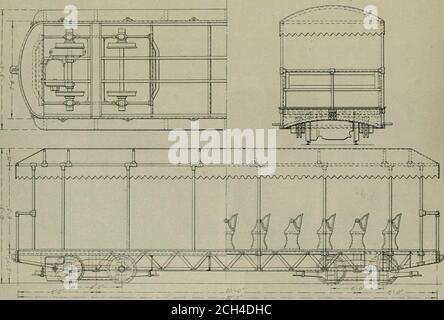 . Electric railway review . .■:t=-3.:;^rli2r.-r££i«j Pacific Electric Rolling Stock—Standard Passenger Coach.. Pacific Electric Rolling Stock—Plan, Vertical and Cross Sections and Elevation of Alpine Car with Special Underframe. July 20, 1907. ELECTRIC RAILWAY REVIEW torn plate is in tension and the top plate is in compiession.the equalization of the stresses being made through the endcastings. It has been found by experience that the sand in thevicinity of Los Angeles greatly shortens the life of car parts.One such part which frequently requires renewal is the chafingiron on the bolster. The Stock Photo
