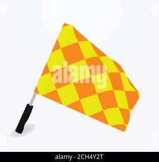 Referee flag. vector illustration Stock Vector