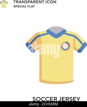 Soccer jersey vector icon. Flat style illustration. EPS 10 vector. Stock Vector