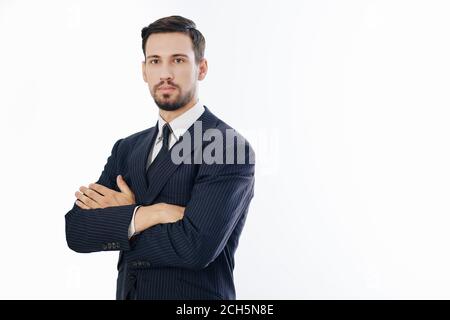 Handsome confident entrepreneur Stock Photo