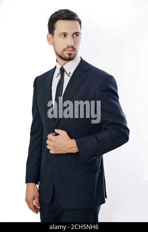 Confident serious businessman Stock Photo