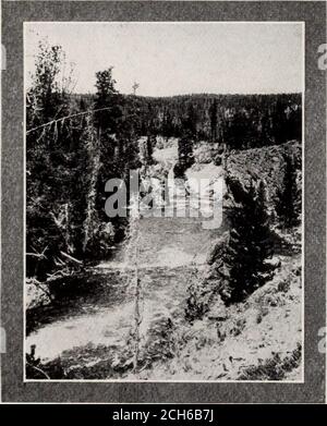 geysers near Lake Yellowstone in Yellowstone National Park Stock Photo ...