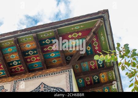 Details and ornaments of Sheki khan's Summer Palace on Sheki, Azerbaijan. Stock Photo