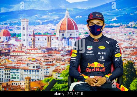 ALBON Alexander (tha), Aston Martin Red Bull Racing Honda RB16, portrait, post race press conference during the Formula 1 Pirelli Gran Premio Della To Stock Photo