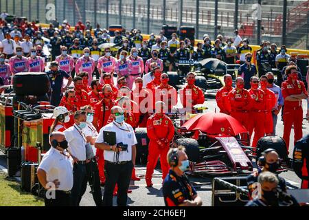 16 LECLERC Charles (mco), Scuderia Ferrari SF1000, starting grid, grille de depart, during the Formula 1 Pirelli Gran Premio Della Toscana Ferrari 100 Stock Photo