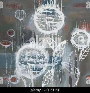 Stylish painting in elegant classic tone for design. Stock Photo