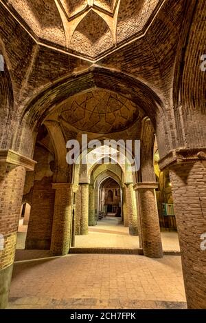 Jameh Mosque, friday mosque, Isfahan, Iran Stock Photo