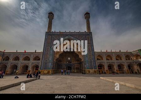 Jameh Mosque, friday mosque, Isfahan, Iran Stock Photo