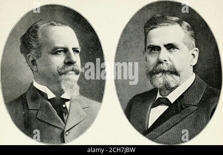 . Notable St. Louisans in 1900; a portrait gallery of men whose energy and ability have contributed largely towards making St. Louis the commercial and financial metropolis of the West, Southwest and South . JOHN  . MOO! I I R I V - KM 11.  [LLBRANDT, PRESIDENT,EMIL WILLBRANDT SURGICAL MFC. l. NOTABLE ST. LOUISANS IN 1iuo. 149. ADOLPHUS BUSCH, PRESIDENT,ANHEUSER-BUSCH BREWING ASSOCIATION. Stock Photo