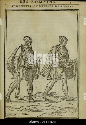 . Discours de la religion des anciens Romains : de la castrametation & discipline militaire d'iceux. Des bains & antiques exercitations grecques & romaines ... . Stock Photo