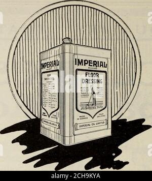 . Canadian grocer January-June 1921 . Pork and BeansSoups (1 3 kinds) Potted MeatsCambridge Sausage Veal LoafBeef Loaf Tongue Ham & Veal, Canadian Boiled Dinner, Sliced Smoked Beef Tomato Ketchup, Peanut Butter, Table Syrup Spaghetti with Tomato Sauce and Cheese And other good things Made in Canada—By a Strictly Canadian Company Sell Clarks -- Make Satisfied Customers — Increase Your Business W. CLARK, LIMITED MONTREAL CANADIAN GROCER February 25. U&gt;21. Appearances Count Mightily Imperial Floor Dressing comes in oneand four-gallon lithographed sealed cans,and in half-barrels and barrels. As Stock Photo