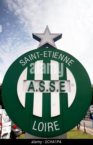 A general view of the Stade Geoffroy Guichard, home of Saint-Etienne Stock Photo