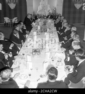 The Press Association's Chairman's Dinner at the Savoy Hotel, London. Stock Photo