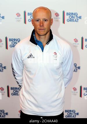 Team GB Sailor Nick Thompson during the Team GB Kitting Out session at the NEC, Birmingham. Stock Photo