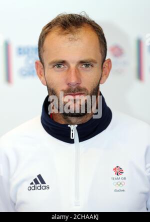 Team GB sailor Nick Dempsey during the Team GB Kitting Out session at the NEC, Birmingham. Stock Photo