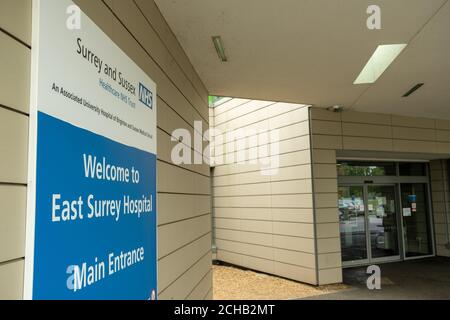 East Surrey Hospital, NHS Hospital in Surrey south east England Stock Photo