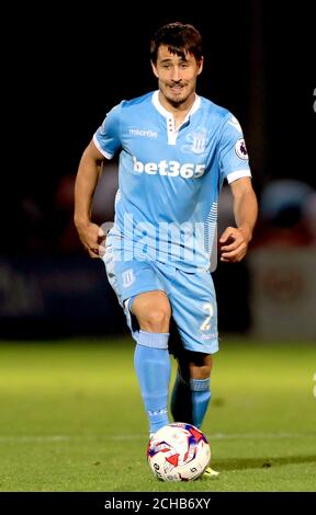 Stoke City's Bojan Krkic during the EFL Cup, Second Round match at the Lamex Stadium, Stevenage. PRESS ASSOCIATION Photo. Picture date: Tuesday August 23, 2016. See PA story SOCCER Stevenage. Photo credit should read: Tim Goode/PA Wire. RESTRICTIONS: No use with unauthorised audio, video, data, fixture lists, club/league logos or 'live' services. Online in-match use limited to 75 images, no video emulation. No use in betting, games or single club/league/player publications. Stock Photo
