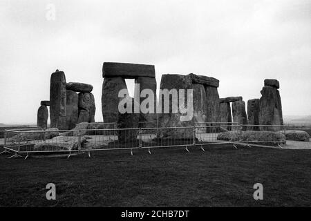 Stonehenge in Wiltshire, England. Stock Photo