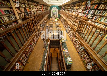 London- September 2020: Interior of Daulnt Book store on Marylebone High street. Stock Photo