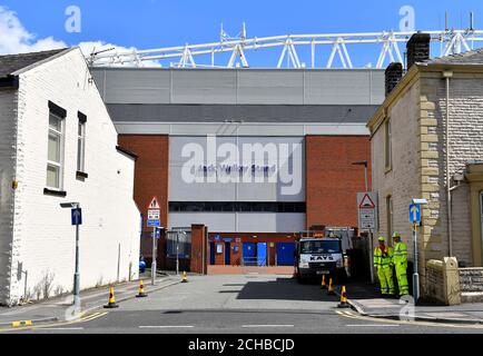 A general view of the Jack Walker Stand at Ewood Park, home of Blackburn Rovers Stock Photo