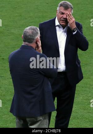 England manager Sam Allardyce with FA chairman Greg Clarke (left) Stock Photo