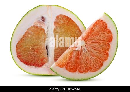 Pomelo or grapefriut isolated on white background Stock Photo