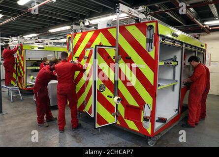 Watch Em Work Emergency vehicles at work Stock Photo - Alamy