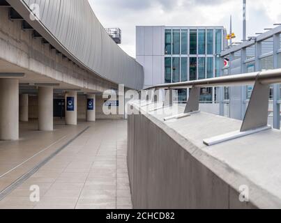 London Bridge Railway Station. Redesigned by architects Grimshaw. Removing tangled tracks adding a new station. All with the station still in use. Stock Photo