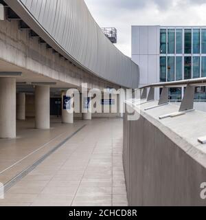 London Bridge Railway Station. Redesigned by architects Grimshaw. Removing tangled tracks adding a new station. All with the station still in use. Stock Photo