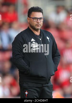 Celta Vigo head coach Antonio Mohamed Stock Photo