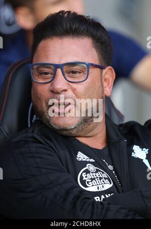 Celta Vigo head coach Antonio Mohamed Stock Photo