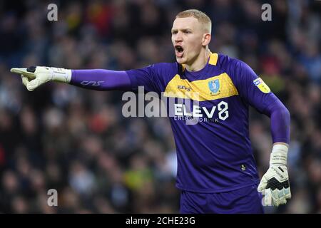 Sheffield Wednesday goalkeeper Cameron Dawson during the Sky Bet Championship match at The Hawthorns, West Bromwich. Stock Photo