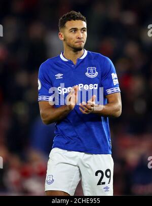 Everton's Dominic Calvert-lewin, Top, And Manchester City's Manuel 