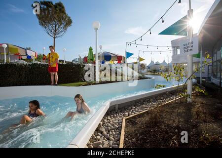 EDITORIAL USE ONLY General views of the new 'Splash' £40m Swimming pool, which has now officially opened at Butlin's holiday resort in Bognor Regis, West Sussex. Stock Photo