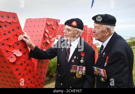 From the left, British veterans Henry Rice, Jack Kuinn and Gilbert ...