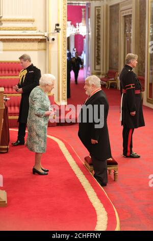 Sir Simon Russell Beale is made a Knight Bachelor of the British Empire by Queen Elizabeth II at Buckingham Palace. PRESS ASSOCIATION Photo. Picture date: Thursday October 10, 2019. Photo credit should read: Yui Mok/PA Wire