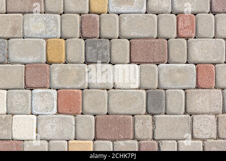 Stone paving stones as an background. Stock Photo