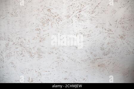 Whitewashed OSB board. Full frame background texture. Stock Photo