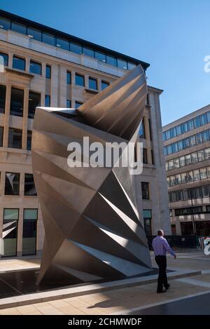 'Angel's Wings' sculpture by Thomas Heatherwick, Paternoster Lane, London Stock Photo