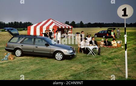 1992 Ford Scorpio Estate car at Kempton Park  race track London UK Stock Photo