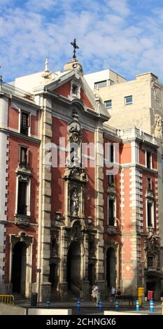 Facade of the San José Church Calle de Alcalá 43 Madrid Spain Stock Photo
