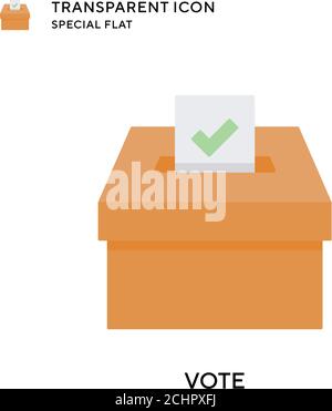Vote vector icon. Flat style illustration. EPS 10 vector. Stock Vector