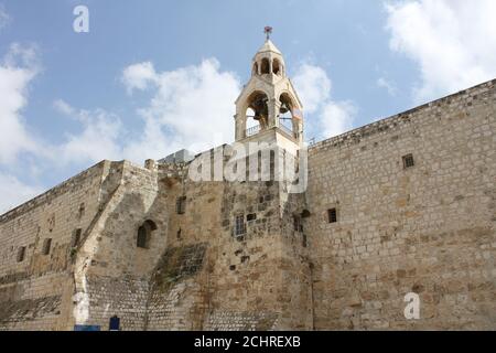 External view of The Church of The Nativity & St Catherine in Bethlehem Stock Photo