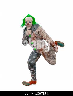 bad clown is dancing, 3d illustration Stock Photo