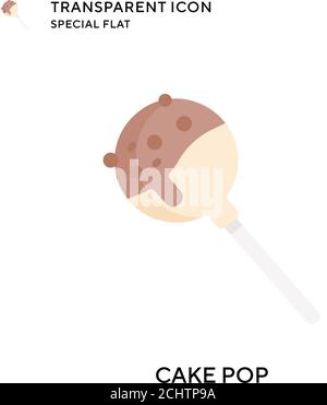 Cake pop vector icon. Flat style illustration. EPS 10 vector. Stock Vector