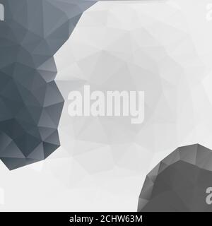 Grey Triangular Design On Abstract Low Poly Geometric Polygonal Background Vector Illustration Stock Vector