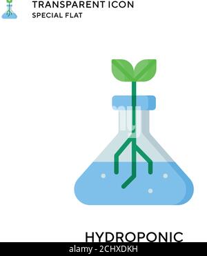 Hydroponic vector icon. Flat style illustration. EPS 10 vector Stock ...