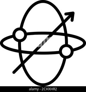 Coordinator gyroscope icon, outline style Stock Vector
