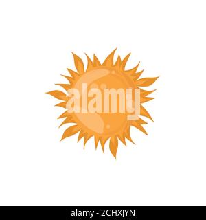 Suns on a white background with a manual drawing. vector illustration Stock Vector