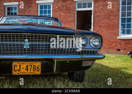 Fernandina Beach, FL / USA - September 22, 2018: 1966 Ford Thunderbird convertible at a car show at Fort Clinch in  Fernandina Beach, Florida near Jac Stock Photo